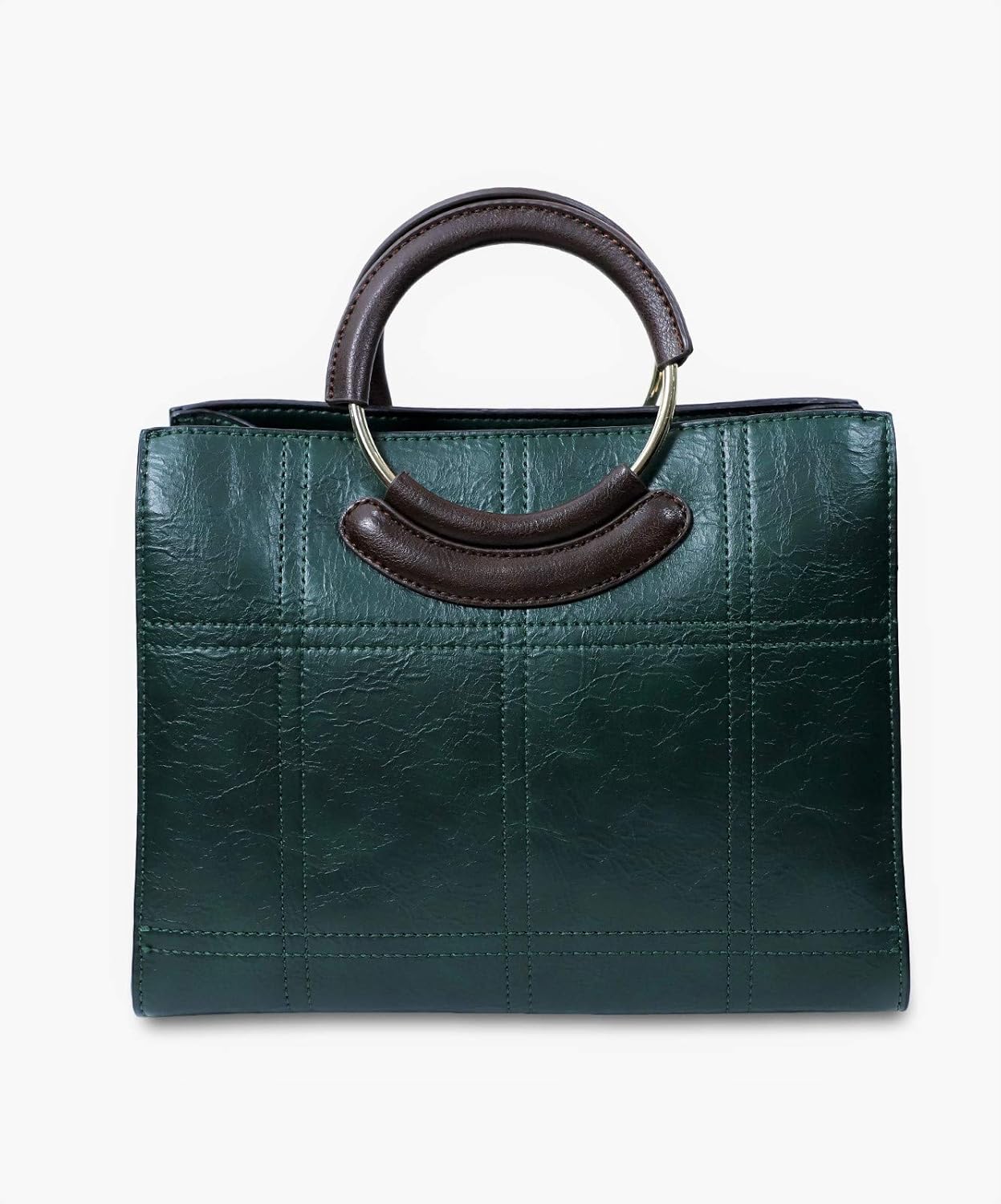 dark green handbag