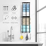 XIAPIA 3 Bars Wall Mounted Towel Rack Steel Bathroom Organizer 75x20x15cm view 5