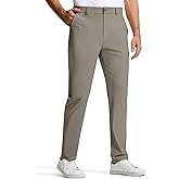 SERAMY Mens Golf Dress Pants 31" with 5 Pockets Stretch Slim Fit Lightweight Quick Dry Chino Trousers for Work Casual Travel