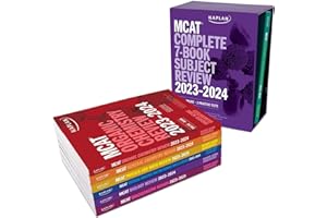 MCAT Complete 7-Book Subject Review 2023-2024, Set Includes Books, Online Prep, 3 Practice Tests (Kaplan Test Prep)