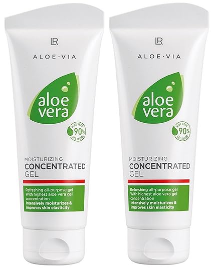LR ALOE VIA Aloe Vera Gelkonzentrat Konzentrat Feuchtigkeitsgel (2x 100 ml)