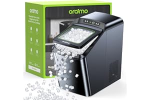Oraimo Nugget Ice Maker, Ice Makers Countertop, 26 Lbs/Day Tooth-Friendly Chewable Ice with Self-Cleaning, Auto Water Refill, Sonic Pebble Ice Machine