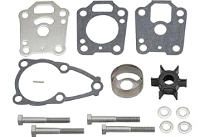 MARKGOO 8M0155395 Water Pump Impeller Repair Kit for Mercury Outboard 4 5 6 HP F4 F5 F6 4 Stroke & Nissan Tohatsu 369-87322-1 Boat Motor Engine Parts Replacement 16159A03 16159T01 16159A1
