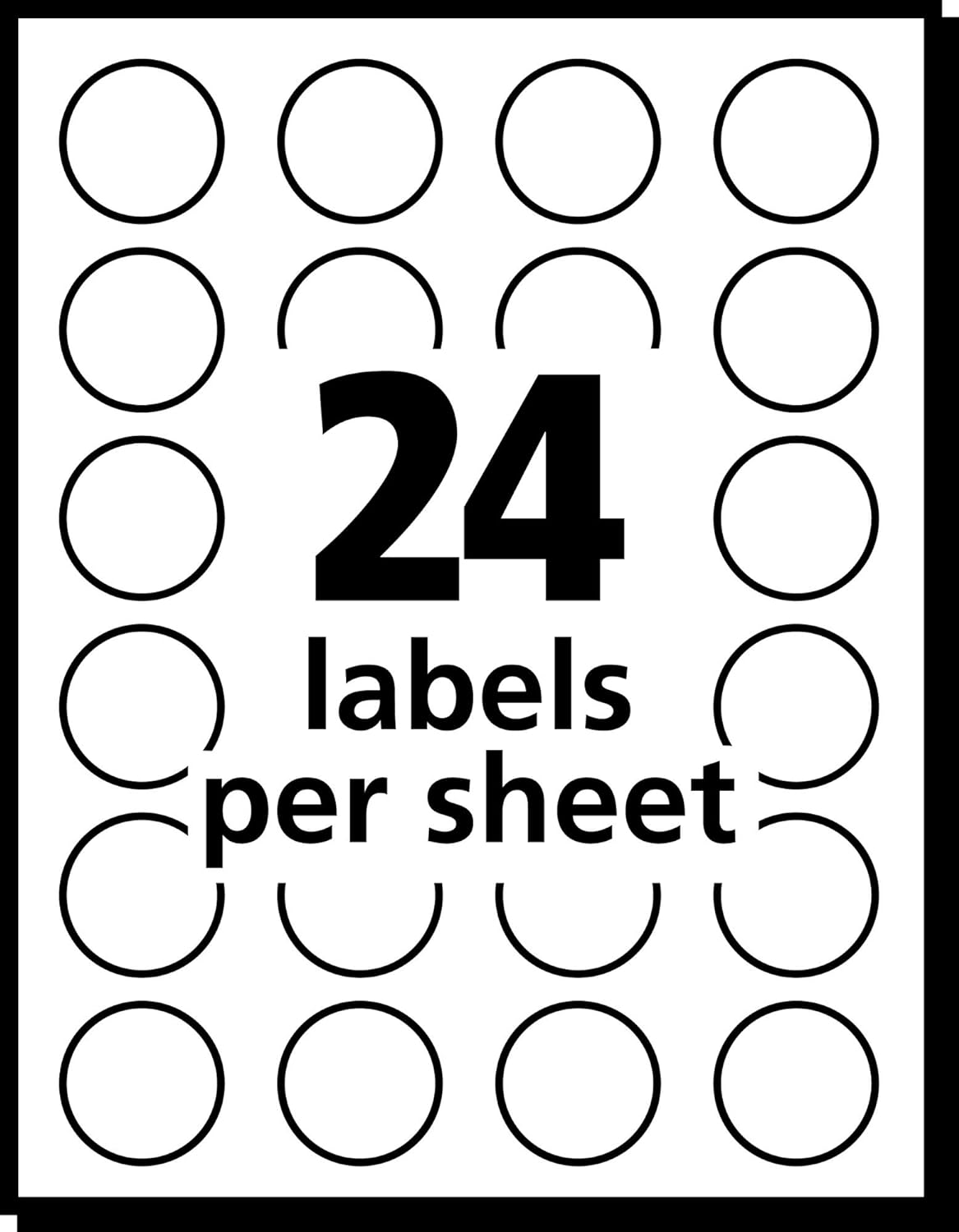 AVERY Print/Write Self-Adhesive Removable Labels, 0.75" Diameter, Green Neon, 1008 per Pack (5468) : All Purpose Labels : Office Products