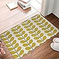 Mat for Front Door Inside Orla Kiely Doormat Bathroom Welcome Mat Kitchen Home Living Room Leaf Floor Rug Door Mat Funny Doormat Washable Mat Cute Rugs for Kitchen Bathroom Indoor 16x24 inch