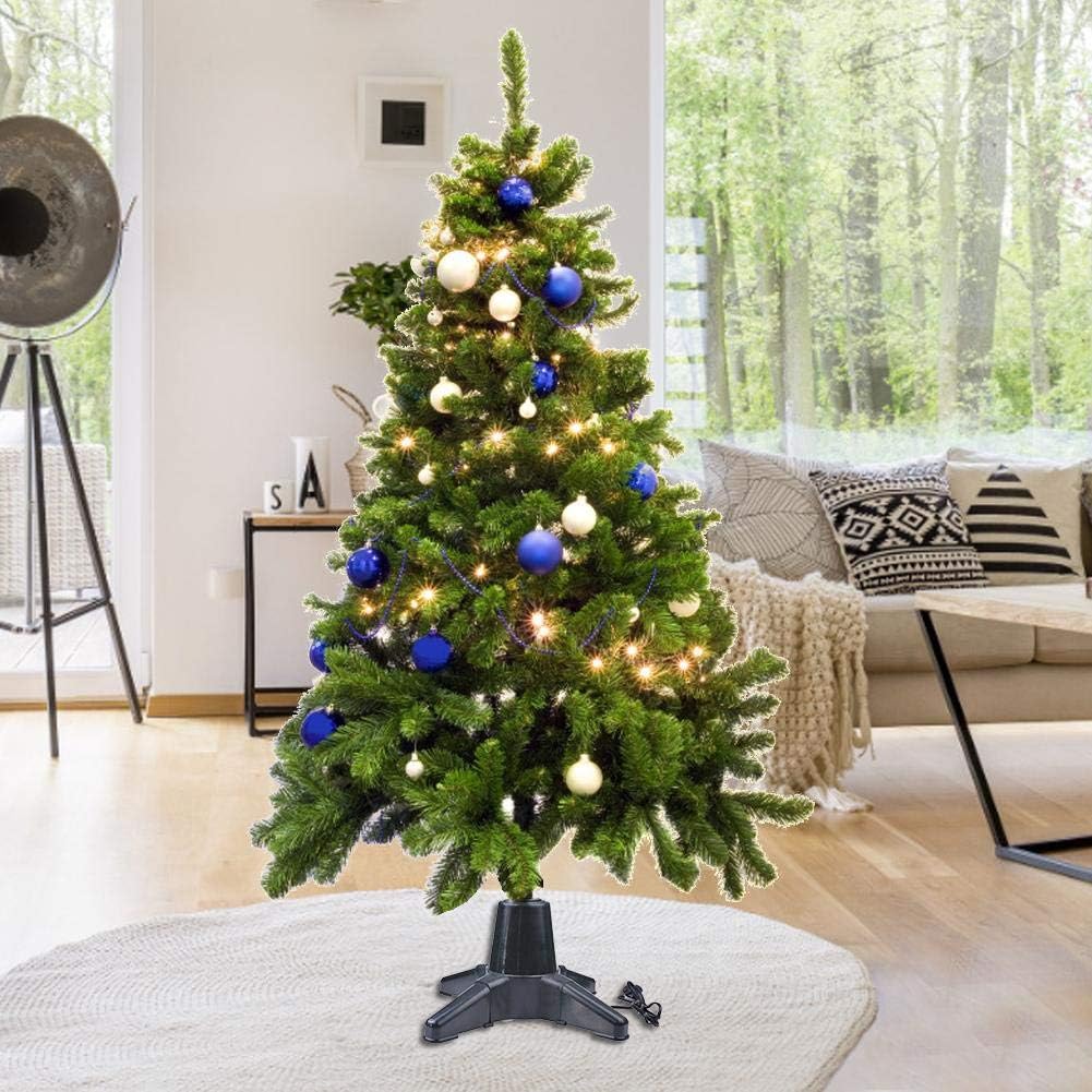 Christmas Tree Stand Rotating Tree Base Holder Bayue Rotating Christmas Tree Stand Durable And Versatile 360 Degree Rotation No Noise Low Power Consumption Home Kitchen Tree Stands