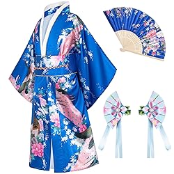 Japanese Traditional Dress Kimono Robe for Kids
