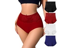 SIONCY Womens Underwear Seamless High Waisted Briefs No Show Full Coverage Breathable Ladies Panties Mutipack