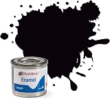 Humbrol 85 Coal Black Satin Enamel Paint 14ml Model Kit
