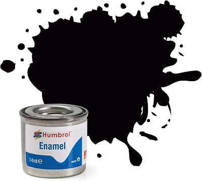 Humbrol 85 Coal Black Satin Enamel Paint 14ml Model Kit