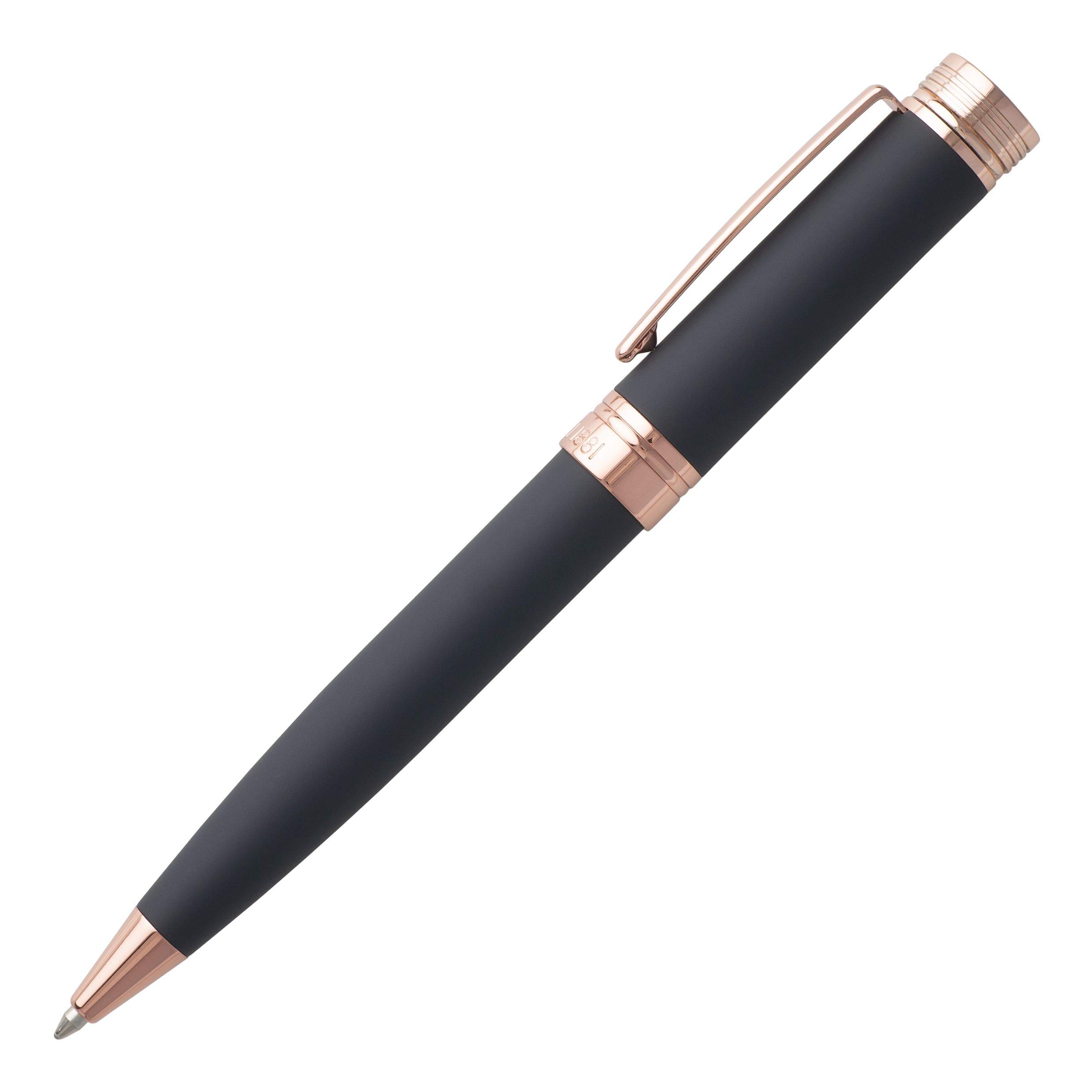 Cerruti 1881 Zoom Soft Navy Brass Ballpoint Pen in Dark Blue-Rose Gold, Blue, Length: 13.6 cm, NSG9144N — image 1