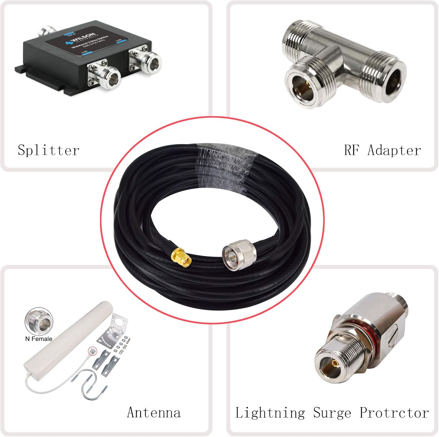 YILIANDUO N type Cable SMA Male to N type Male Connector Low Loss RG58 Coax Cable 15M/ 49.2ft Ultra Flexible SMA WiFi Antenna Cable for 3G 4G LTE Antenna Ham Radio HNT Miner Antenna LoRa Antennas - Image 5