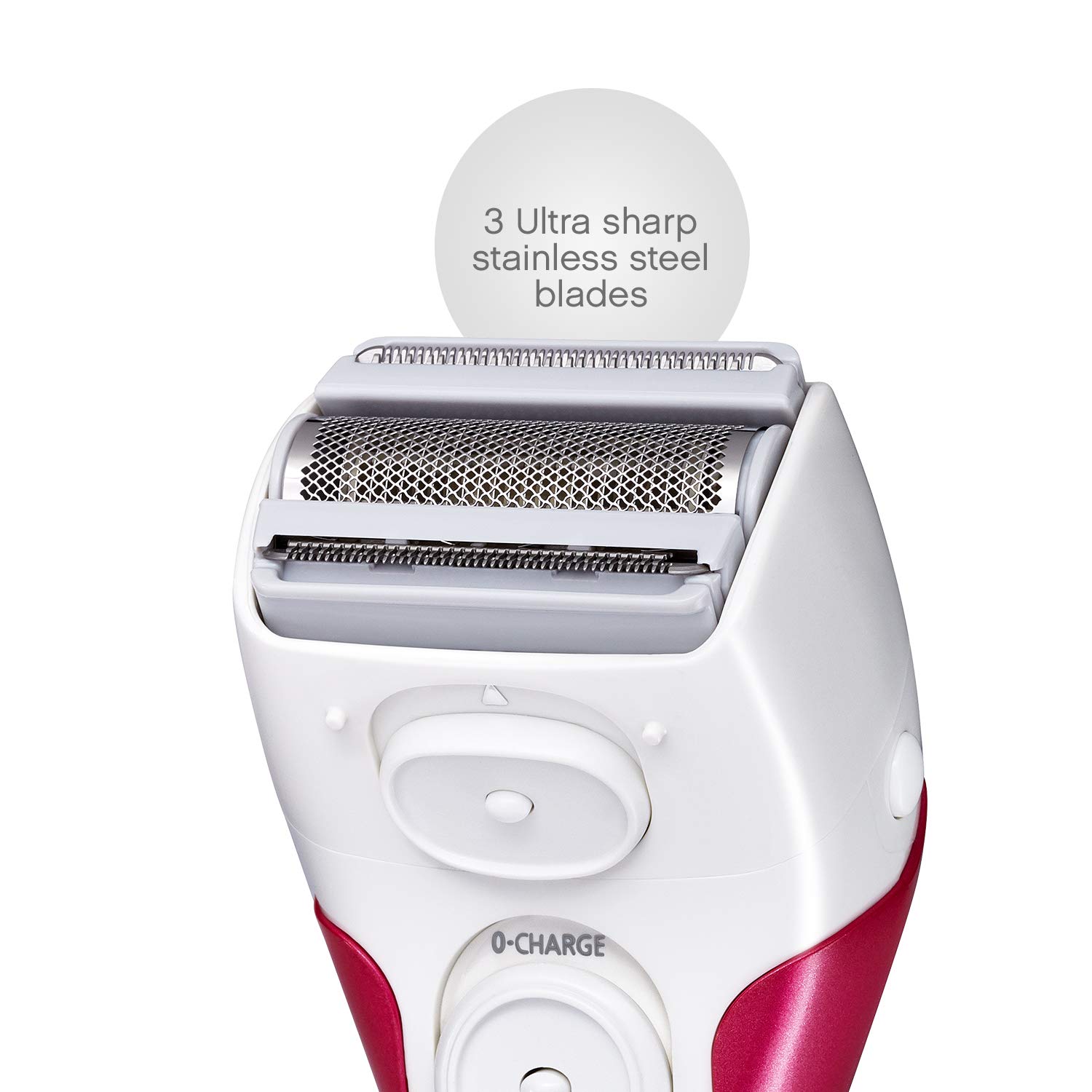 Panasonic Electric Shaver for Women, Cordless 3 Blade Razor, PopUp