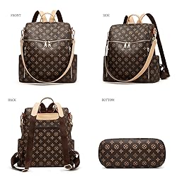 Makes Backpack Purse for Women PU Leather backpack