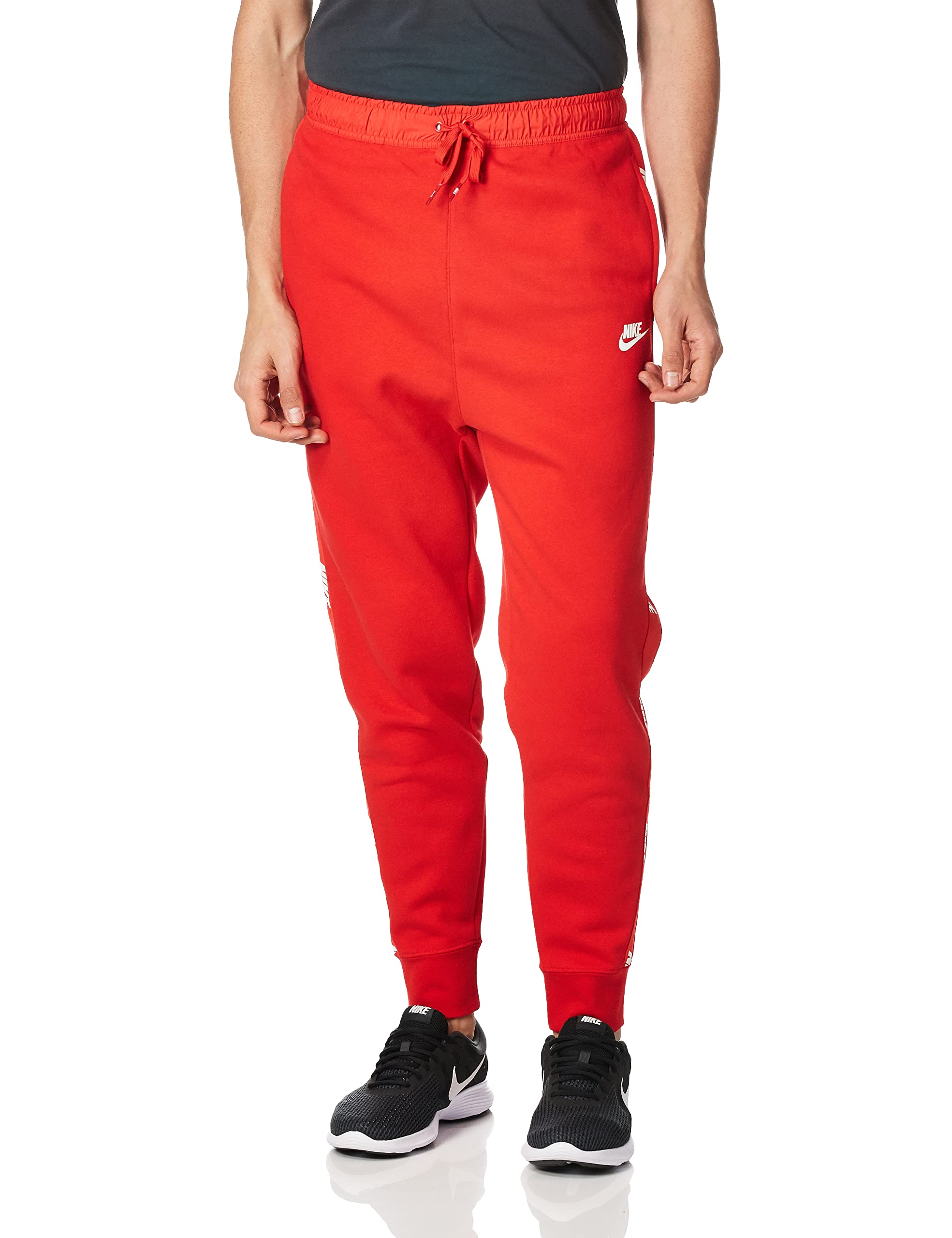 Nike M Nsw CE JGGR Bb Hybrid Jogger Pants - University Red/University Red/(White), Large