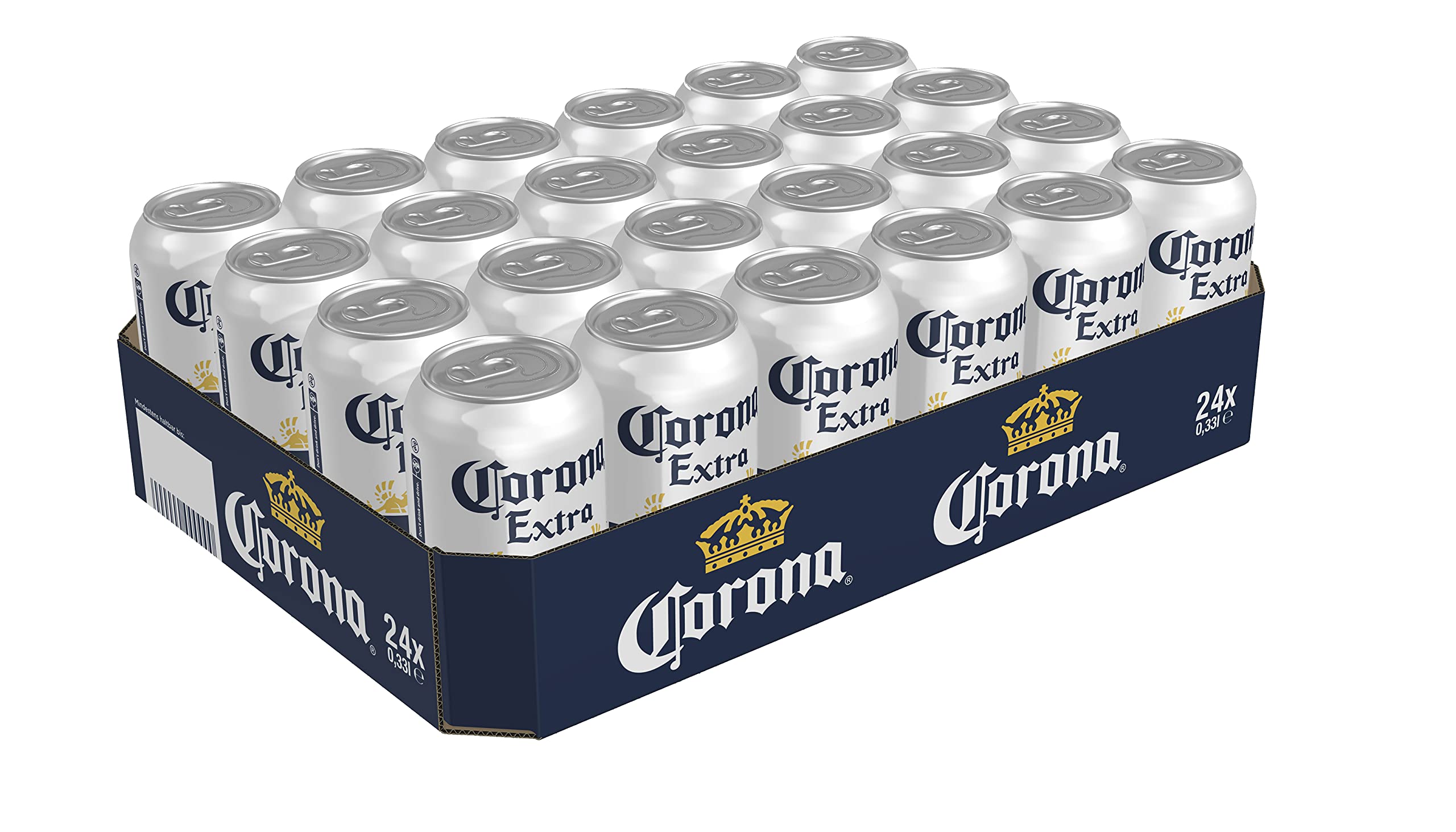 Corona Extra Premium Lager Dosenbier, EINWEG, Internationales Lager Bier (24 X 0.33 l) 3