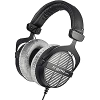 beyerdynamic DT 990 PRO Over-Ear Studio Monitor Headphones - Open-Back Stereo Construction, Wired (80 Ohm, Grey)