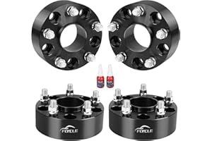 FLYCLE 2 inch 5x5 Hubcentric Wheel Spacers for 2018-2025 Wrangler JL/JLU, 2019-2025 Gladiator JT, 5x127mm Forged Wheel Spacer with 14x1.5 Studs & 71.5mm for 2011-2025 Grand Cherokee WK2 Durango
