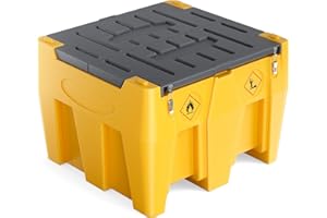 BREARO Portable Diesel Dispenser with a 132 Gallon Capacity Tank, 18.5 GPM Fast Flow Rate 12V DC Transfer Pump, 13.1 Delivery Hose, Mobile Diesel Tank for Easy Fuel Transportation & Fit the Truck Bed