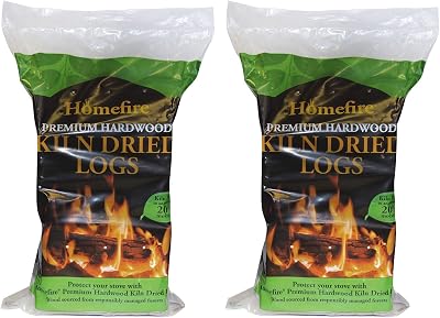 Homefire Kiln Dried Logs Standard Bag 0.03m3 - Pack of 2