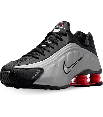 Nike Nike Shox R4 Women's Trainers, Blue Tint Metallic Silver