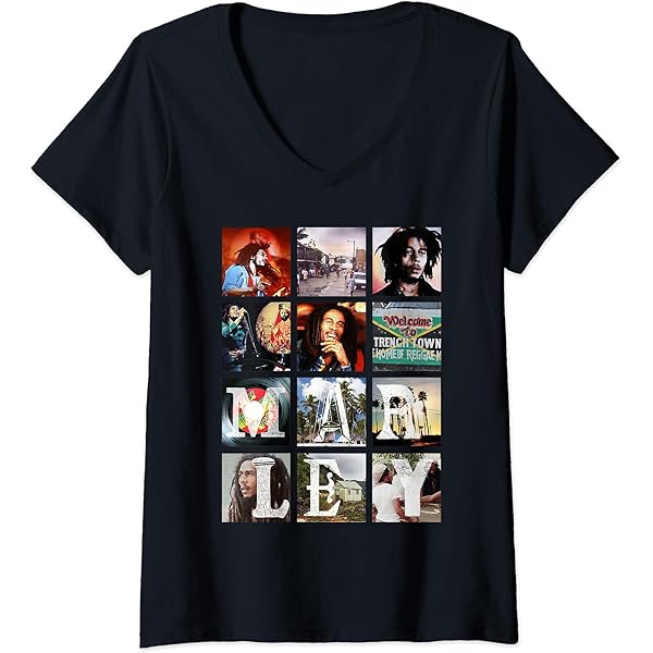 Amazon.com: Womens Bob Marley BTRTW The Wailers Live V-Neck