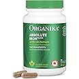 Organika Canadian-Made Absolute Iron - Iron Bisglycinate- High Availability, Gentle on Stomach, Boost Iron Levels- Beneficial
