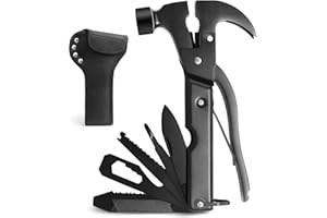 UMEINAC TECH Multitool Camping Accessories Stocking Stuffers for Men Dad Gifts, 18 in 1 Survival Multi Tools Hammer Multi Tool Cool Gadgets for Adults Him Boyfriend Husband Grandpa Birthday Valentines Fathers
