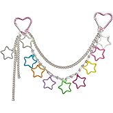 QTMY Star Chain Keychain Bag Charms for Handbag Purse Backpack Accessories for Bogg Bag,668