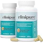 Elimipure Gut Cleanse & Restore Supplement 2 Pack: Natural & Effective Detox Cleanse Capsules | Fortify Your Microbiome | Effortless Morning Stools | Restore Your Gut from The Inside Out