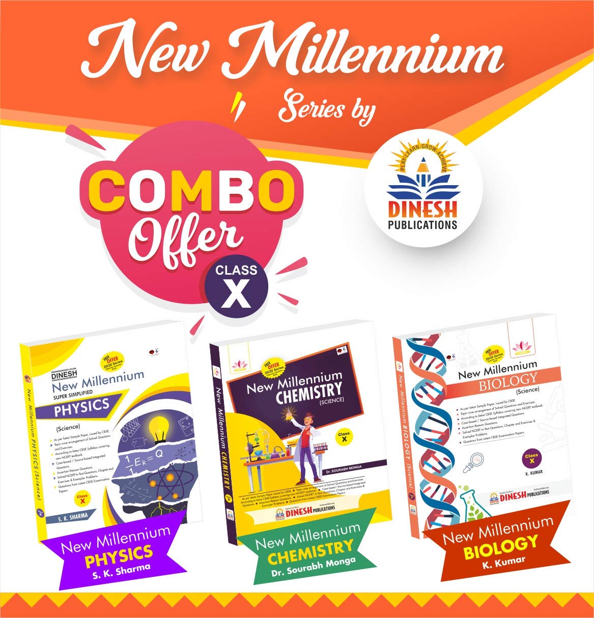 DINESH SCIENCE COMBO- New Millennium Textbooks of Physics, Chemistry & Biology CLASS 10 (for 2021-2022 Session) DINESH SCIENCE COMBO- New Millennium Textbooks of Physics, Chemistry & Biology CLASS 10 (for 2021-2022 Session)