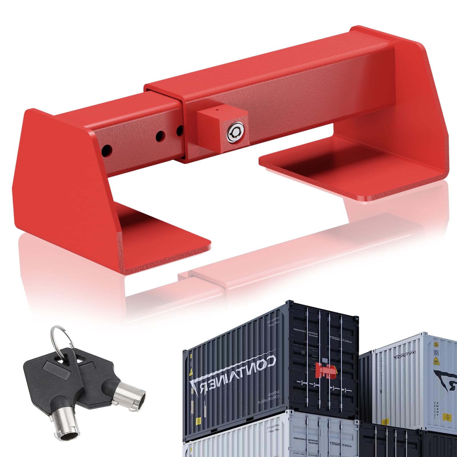 Photo 1 of *Missing key*Heavy Duty Shipping Cargo Container Door Lock - Keyed Trailer Door Lock for Semi Trailers, Cargo Vans & Conex Container Locks