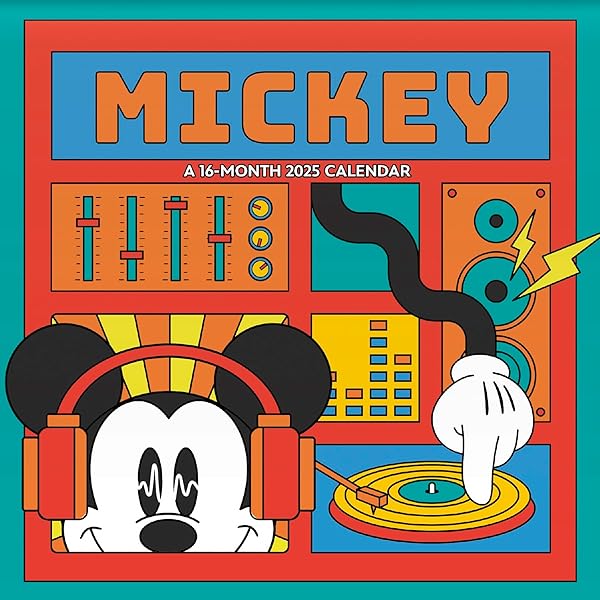 2024 Disney Mickey Mouse Wall Calendar: Trends International