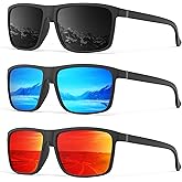 OUKEMAX Polarized Sunglasses Men Women: Mens Sunglasses Sun Glasses for Driving Sports Fishing with UV Protection 3 Packs