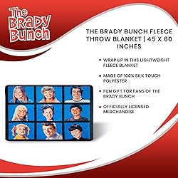 The Brady Bunch Throw Blanket | 45 x 60 Inch Soft