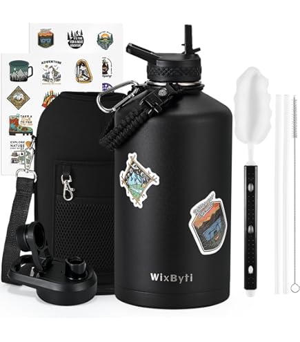 Amazon.com: Coolplus 64 oz Insulated Water Bottle with Paracord