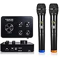 Sound Town 16 Channels Wireless Microphone Karaoke Mixer System, Supports HD ARC, Optical (Toslink), Smart TV, Media Box, PC, Bluetooth, Soundbar, Receiver, AUX (SWM15-PROS)