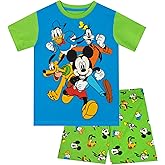 Disney Mickey Mouse Pajamas | Mickey Pjs | Boys Summer Pajamas | Sizes 18M To 8