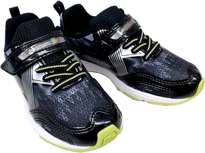 Amazon アキレス 瞬足 Syunsoku Jc 5 Sjc50 Rs2 キッズスニーカー ジュニアスニーカー 子供靴 運動靴 軽量 ブラック レッド ブルー 運動靴 スニーカー