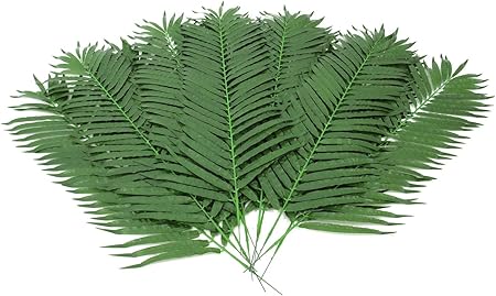 Set De 12 Hojas De Palmera Artificiales 130 Cm Planta Artificial Ramas Artplants Amazon Es Hogar