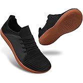 relxfeet Men's Barefoot Shoes Minimalist Cross-Trainer Shoes Wide Toe Walking Shoes Zero Drop Sole Trail Running Sneakers