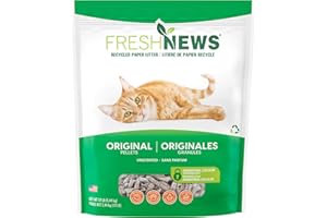 Fresh News Post Consumer Paper Pellet Cat Litter, 12-Pound
