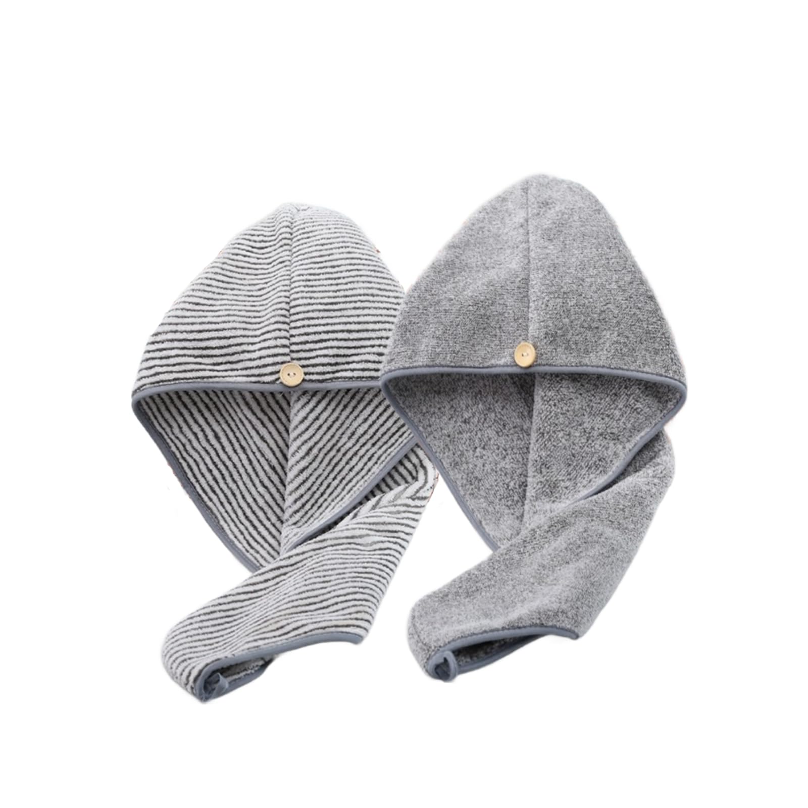 LIANRISES 2pcs Hair Wrap Towel, Head for Women girl, Turban Wet Microfibre, Turbans For Long Hair, Curly Quick Drying