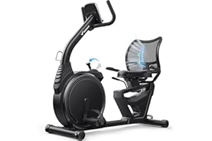 MERACH Recumbent Exercise Bikes for home, Light Commercial High-end Recumbent Bike for Seniors Adults, Magnetic Recumbent Exercise Bike with Smart Bluetooth and Exclusive App, LCD, Heart Rate Handle