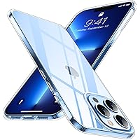JUSTCOOL Compatible with iPhone 13 Pro Case, Clear Soft TPU Hard PC, Reinforced Corner Shockproof Anti-Scratch Anti…