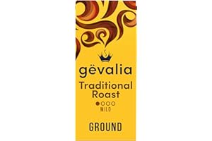 Gevalia Traditional Roast Mild Light Roast Ground Coffee, 12 oz Bag
