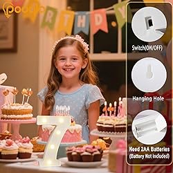 Pooqla Decorative LED Light Up Number
