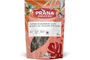 Prana Organic European Pumpkin Seeds - Non-GMO, Vegan Ingredient & Snacks, 250g