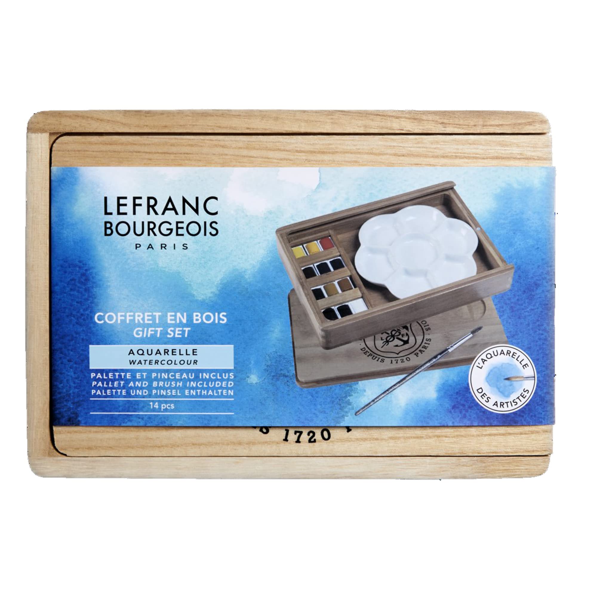 Lefranc Bourgeois 301450 Fine Watercolour Paints, Multi-Colour, Gift Set