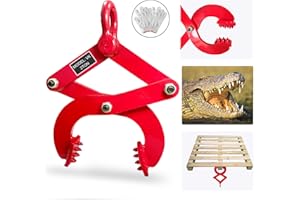 Pallet Puller 2T/4409lbs Capacity Heavy Duty Steel Single Scissor for Pulling Pallets, Woods and Other Things Easily, 8 Inche